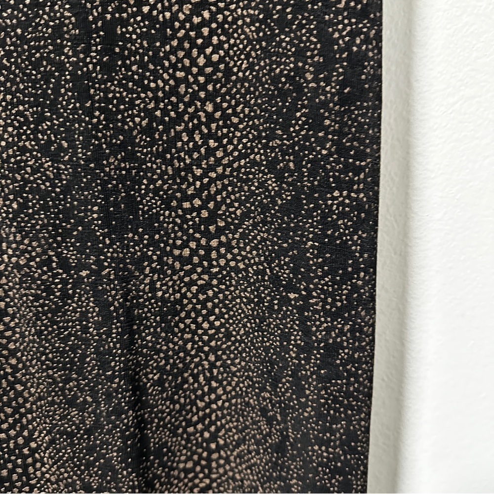 Vintage 90s Carole Little Black Patterned Short Sleeve Maxi Dress Women’s Size 4 - Picture 9 of 12